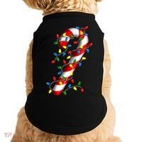 Candy Cane Merry And Bright Christmas Lights Candy Costume Doggie Tank thumb 0