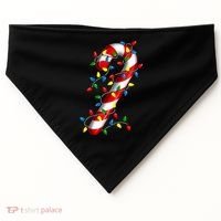Candy Cane Merry And Bright Christmas Lights Candy Costume USA-Made Doggie Bandana thumb 0