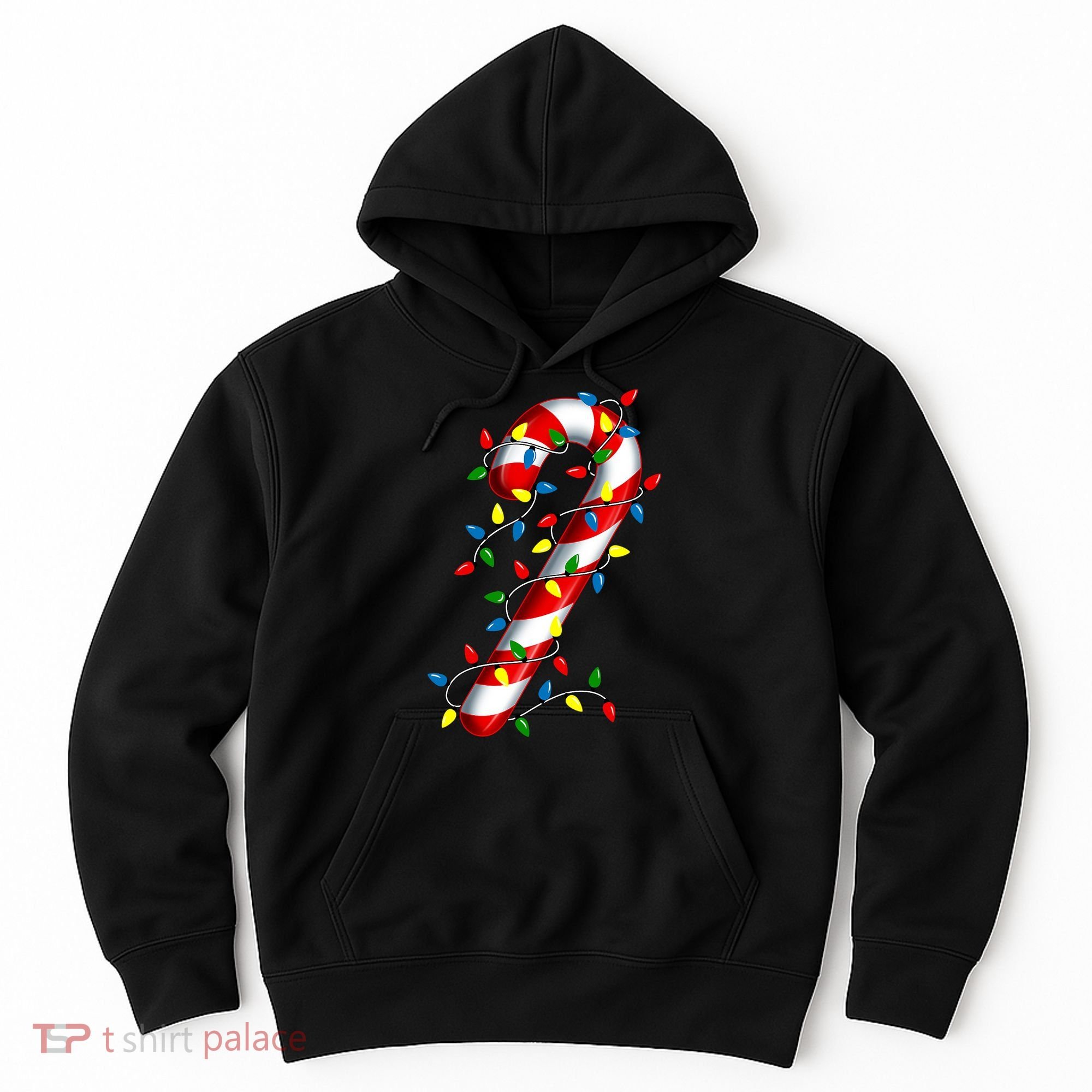 Candy Cane Merry And Bright Christmas Lights Candy Costume Hoodie