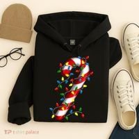 Candy Cane Merry And Bright Christmas Lights Candy Costume Hoodie thumb 4