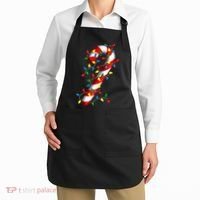 Candy Cane Merry And Bright Christmas Lights Candy Costume Apron thumb 2