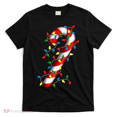 Candy Cane Merry And Bright Christmas Lights Candy Costume T-Shirt