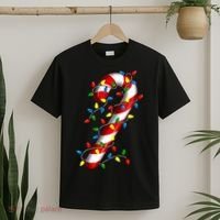 Candy Cane Merry And Bright Christmas Lights Candy Costume T-Shirt thumb 2