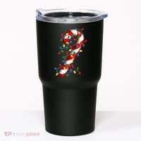 Candy Cane Merry And Bright Christmas Lights Candy Costume Tumbler thumb 0