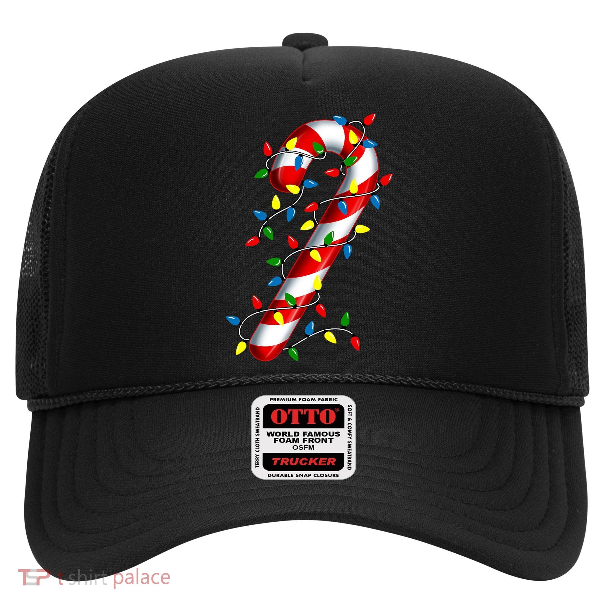 Candy Cane Merry And Bright Christmas Lights Candy Costume Hat