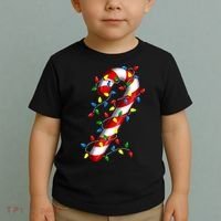 Candy Cane Merry And Bright Christmas Lights Candy Costume Toddler T-Shirt thumb 2