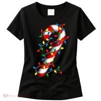 Candy Cane Merry And Bright Christmas Lights Candy Costume Women's T-Shirt thumb 0