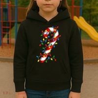Candy Cane Merry And Bright Christmas Lights Candy Costume Kids Hoodie thumb 3