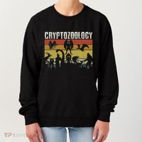 Cute Cryptid Monsters Bigfoot Mothman Dogman Cryptozoology Women's Sweatshirt thumb 0