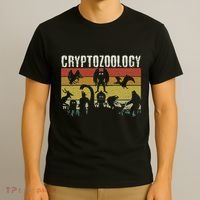 Cute Cryptid Monsters Bigfoot Mothman Dogman Cryptozoology T-Shirt thumb 3