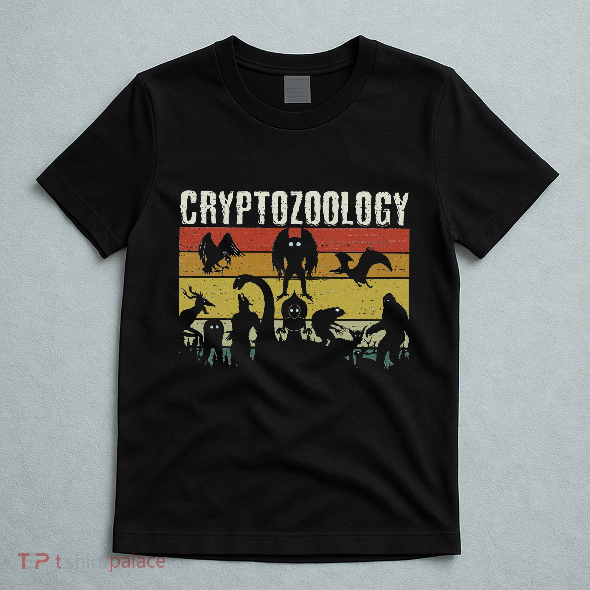 Cute Cryptid Monsters Bigfoot Mothman Dogman Cryptozoology T-Shirt