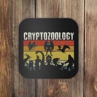 Cute Cryptid Monsters Bigfoot Mothman Dogman Cryptozoology Coaster thumb 0