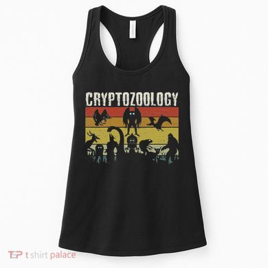 Cute Cryptid Monsters Bigfoot Mothman Dogman Cryptozoology Women's Tank Top