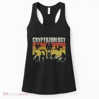 Cute Cryptid Monsters Bigfoot Mothman Dogman Cryptozoology Women's Tank Top thumb 0