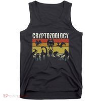 Cute Cryptid Monsters Bigfoot Mothman Dogman Cryptozoology Tank Top thumb 0