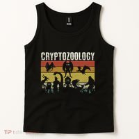 Cute Cryptid Monsters Bigfoot Mothman Dogman Cryptozoology Tank Top thumb 2
