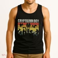 Cute Cryptid Monsters Bigfoot Mothman Dogman Cryptozoology Tank Top thumb 3