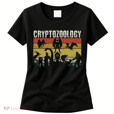 Cute Cryptid Monsters Bigfoot Mothman Dogman Cryptozoology Women's T-Shirt