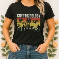 Cute Cryptid Monsters Bigfoot Mothman Dogman Cryptozoology Women's T-Shirt thumb 2