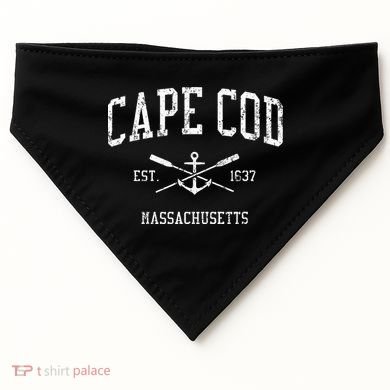 Cape Cod Ma Vintage Crossed Oars Sports USA-Made Doggie Bandana