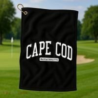 Cape Cod Massachusetts Ma College University Style Golf Towel thumb 1