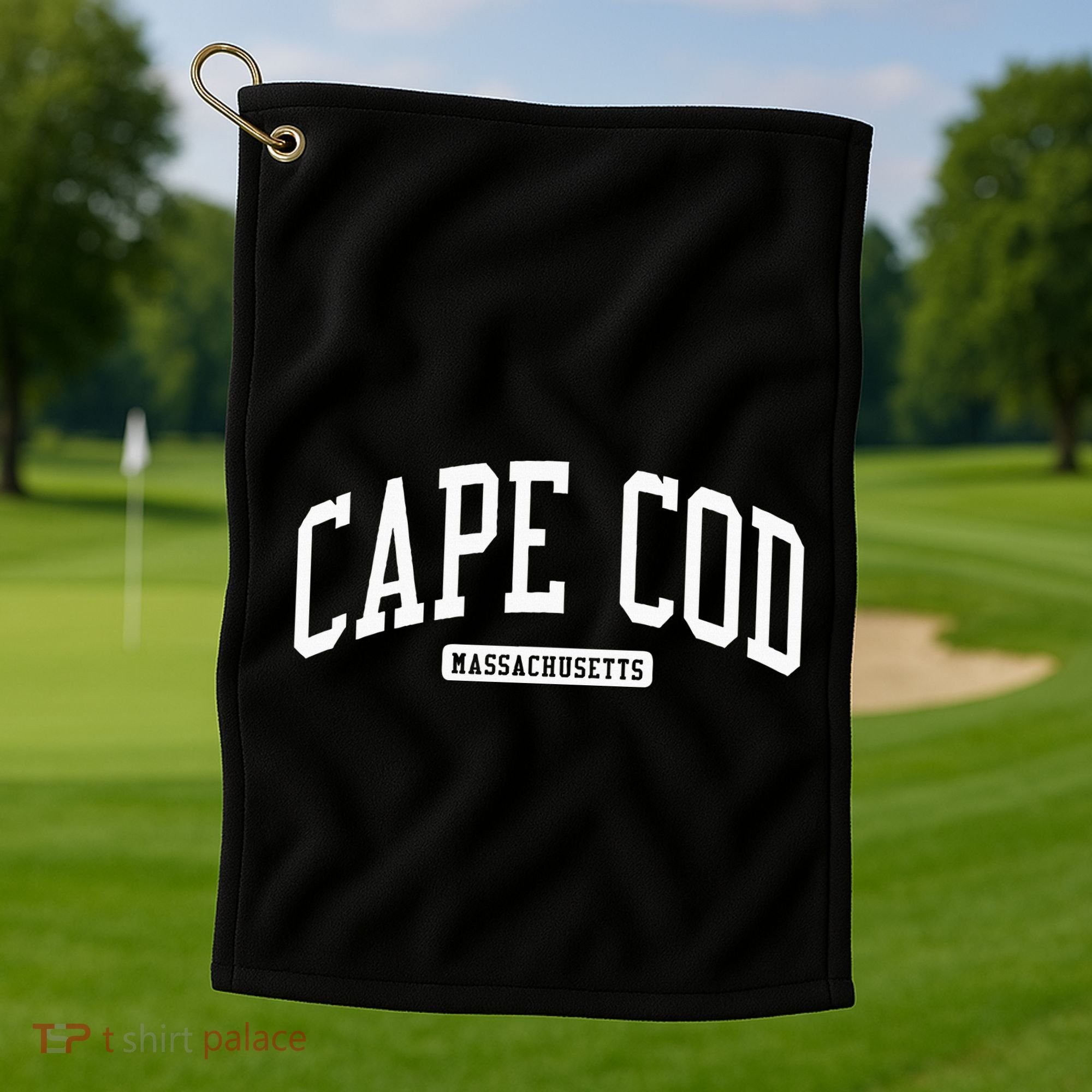 Cape Cod Massachusetts Ma College University Style Golf Towel