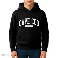 Cape Cod Massachusetts Ma College University Style Kids Hoodie thumb 4