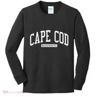 Cape Cod Massachusetts Ma College University Style Kids Long Sleeve Shirt thumb 0