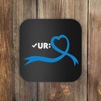 Colon Cancer Month Check Your Colon Colonoscopy Coaster thumb 0