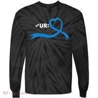 Colon Cancer Month Check Your Colon Colonoscopy Tie-Dye Long Sleeve Shirt thumb 0