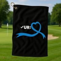 Colon Cancer Month Check Your Colon Colonoscopy Golf Towel thumb 1