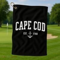 Cape Cod Massachusetts 1788 Sweater Meaningful Gift Men Women Gift Golf Towel thumb 1