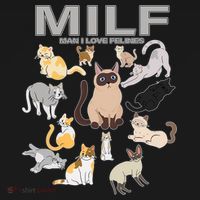 Cute Cats MILF Man I Love Felines Backpack thumb 2