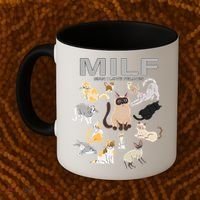 Cute Cats MILF Man I Love Felines Coffee Mug thumb 2