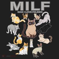 Cute Cats MILF Man I Love Felines Tumbler thumb 3