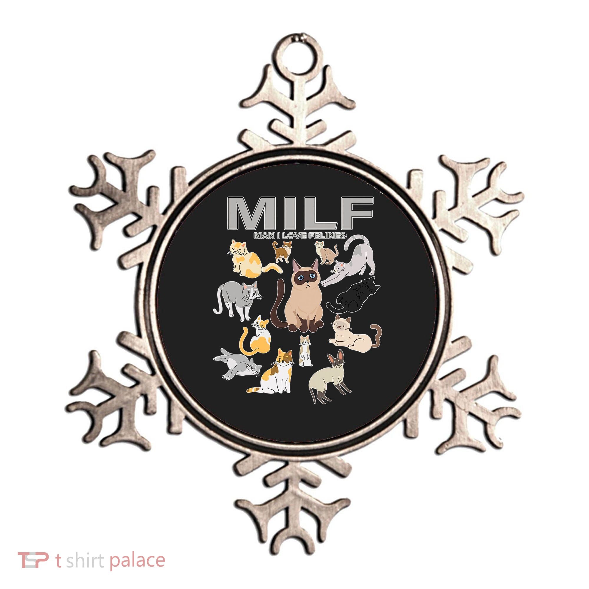 Cute Cats MILF Man I Love Felines Ornament