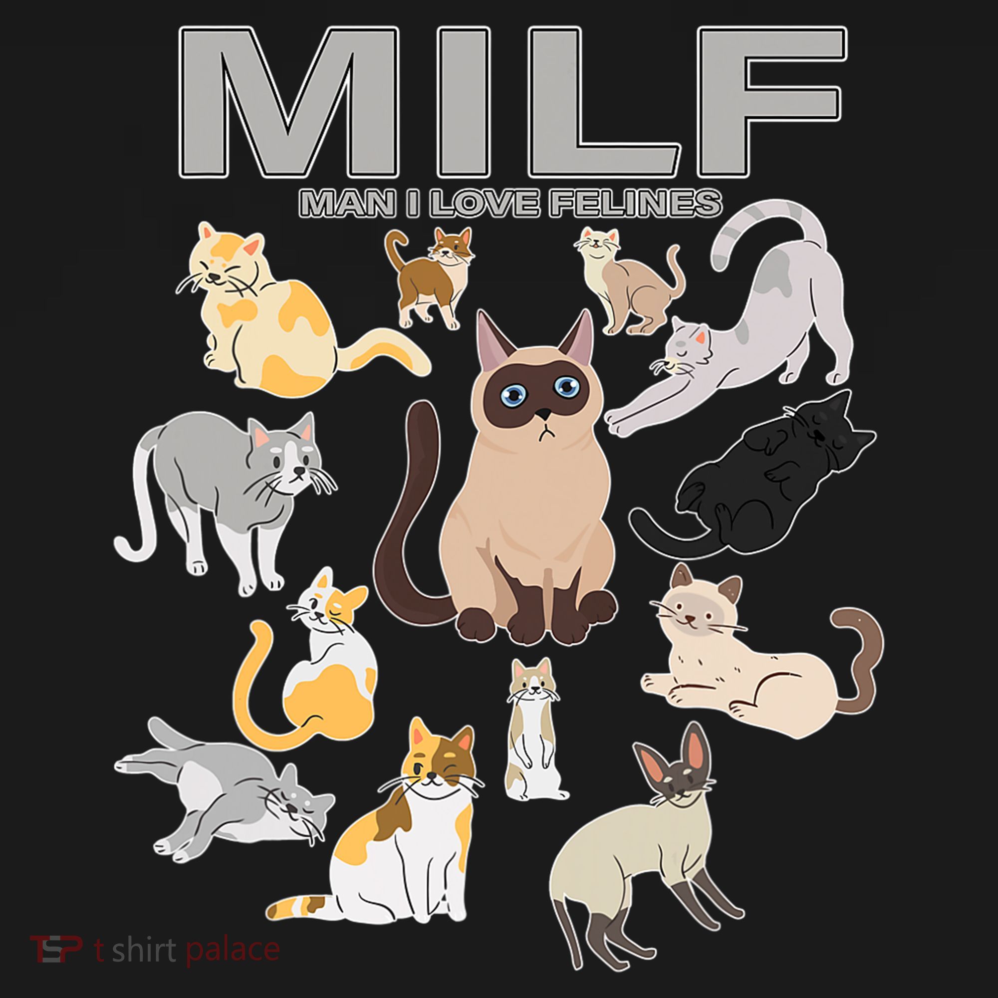 Cute Cats MILF Man I Love Felines Ornament