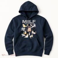 Cute Cats MILF Man I Love Felines Hoodie thumb 0