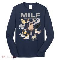 Cute Cats MILF Man I Love Felines Long Sleeve Shirt thumb 0