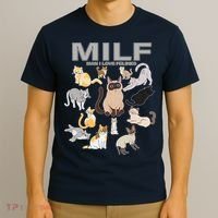 Cute Cats MILF Man I Love Felines T-Shirt thumb 3