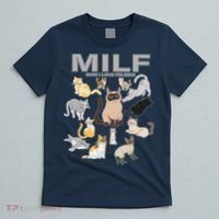 Cute Cats MILF Man I Love Felines T-Shirt thumb 5
