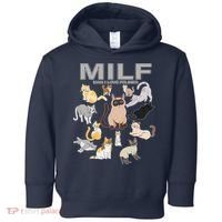 Cute Cats MILF Man I Love Felines Toddler Hoodie thumb 0