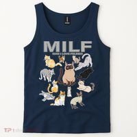 Cute Cats MILF Man I Love Felines Tank Top thumb 2