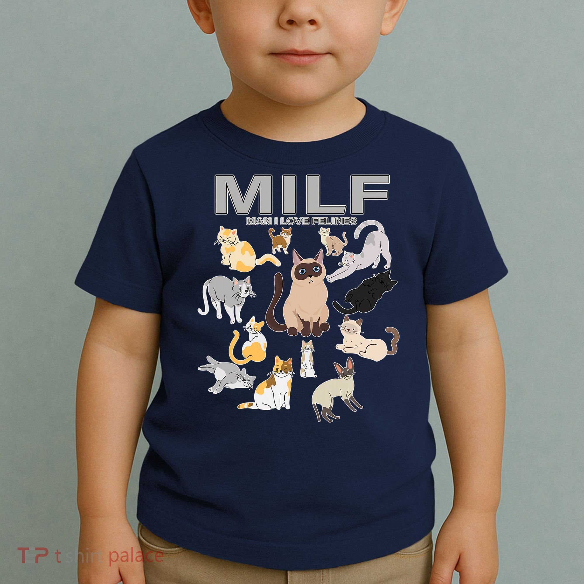 Cute Cats MILF Man I Love Felines Toddler T-Shirt