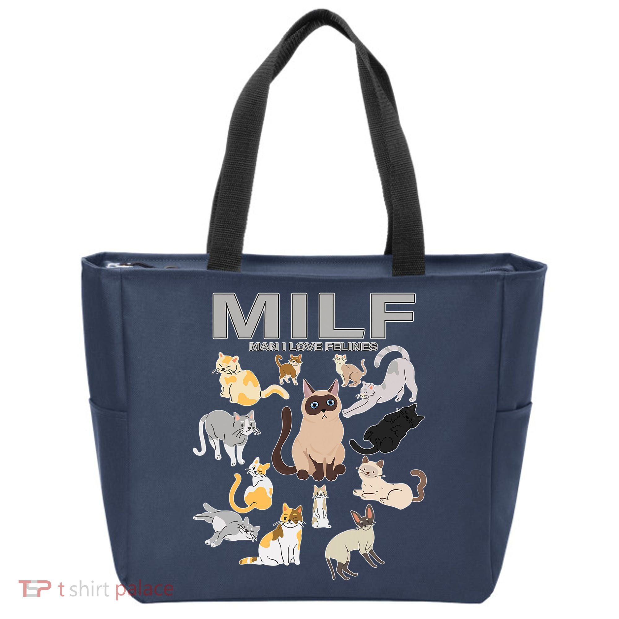 Cute Cats MILF Man I Love Felines Tote Bag