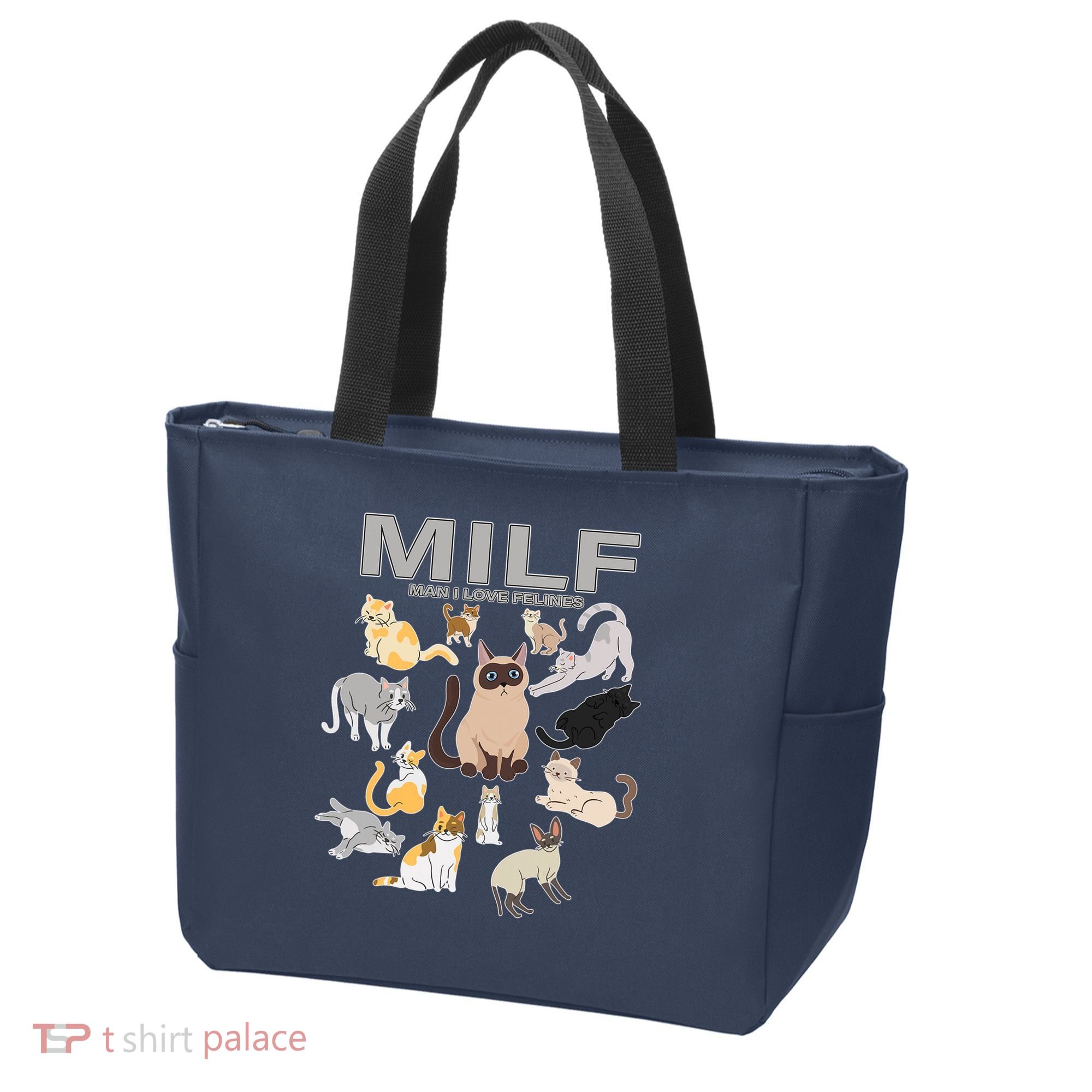 Cute Cats MILF Man I Love Felines Tote Bag