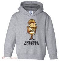 Clue Colonel Mustard Retro Poster Toddler Hoodie thumb 0