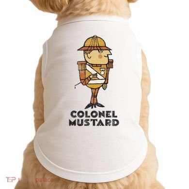 Clue Colonel Mustard Retro Poster Doggie Tank