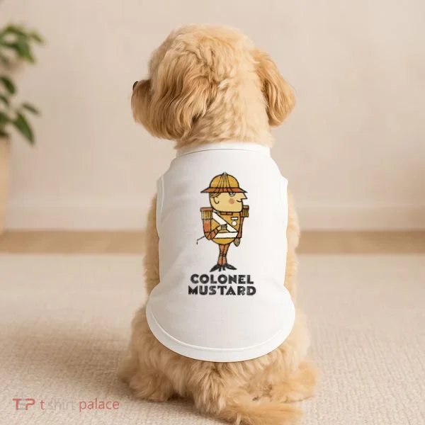 Clue Colonel Mustard Retro Poster Doggie Tank