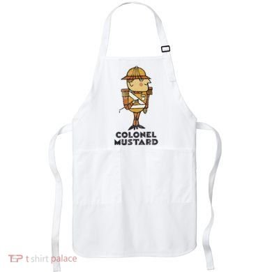 Clue Colonel Mustard Retro Poster Apron